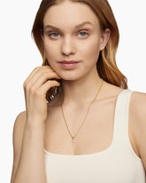 Cable Collectibles® Cross Amulet in 18K Yellow Gold with Diamonds, 11.4mm